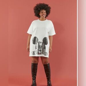 Plus Size Disney Mickey Mouse T-Shirt Dress 3XL